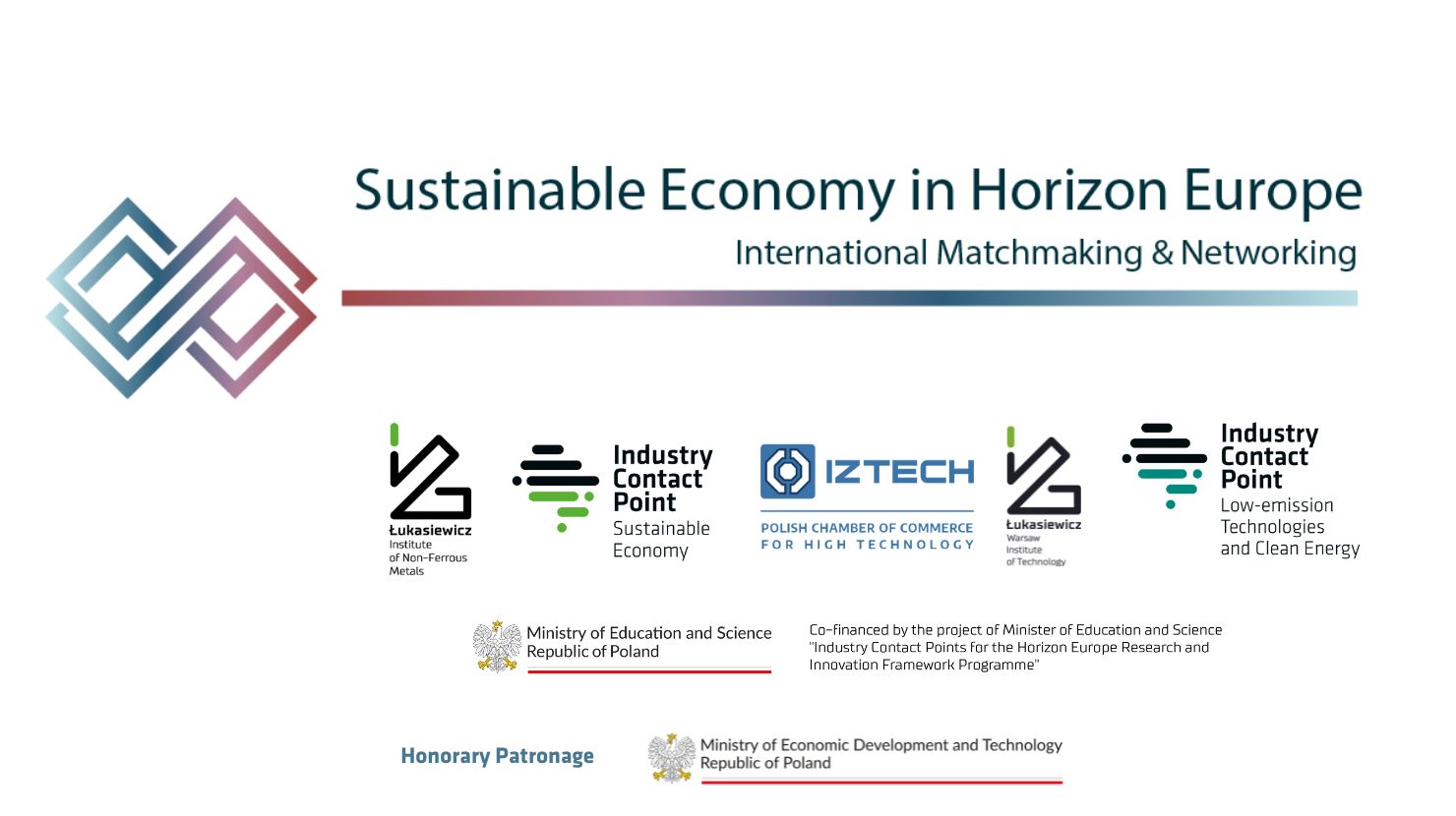 Sustainable Economy in Horizon Europe. International matchmaking&networking