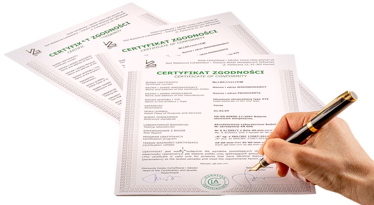 Certificates