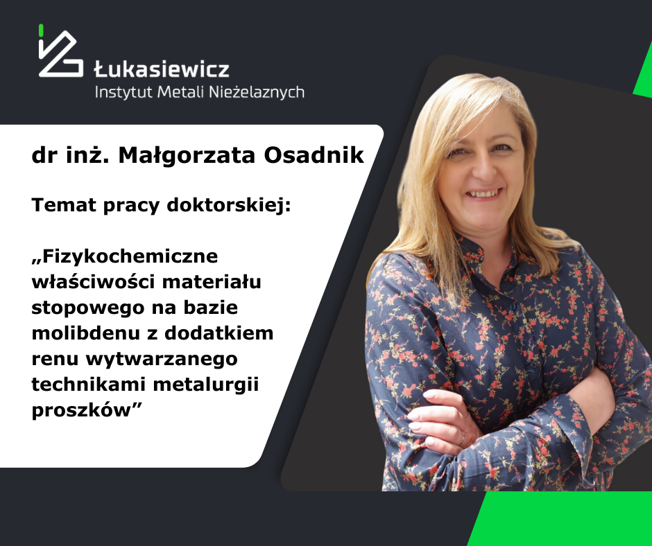 Tytuł pracy doktorskiej, zdjęcie Małgorzaty Osadnik