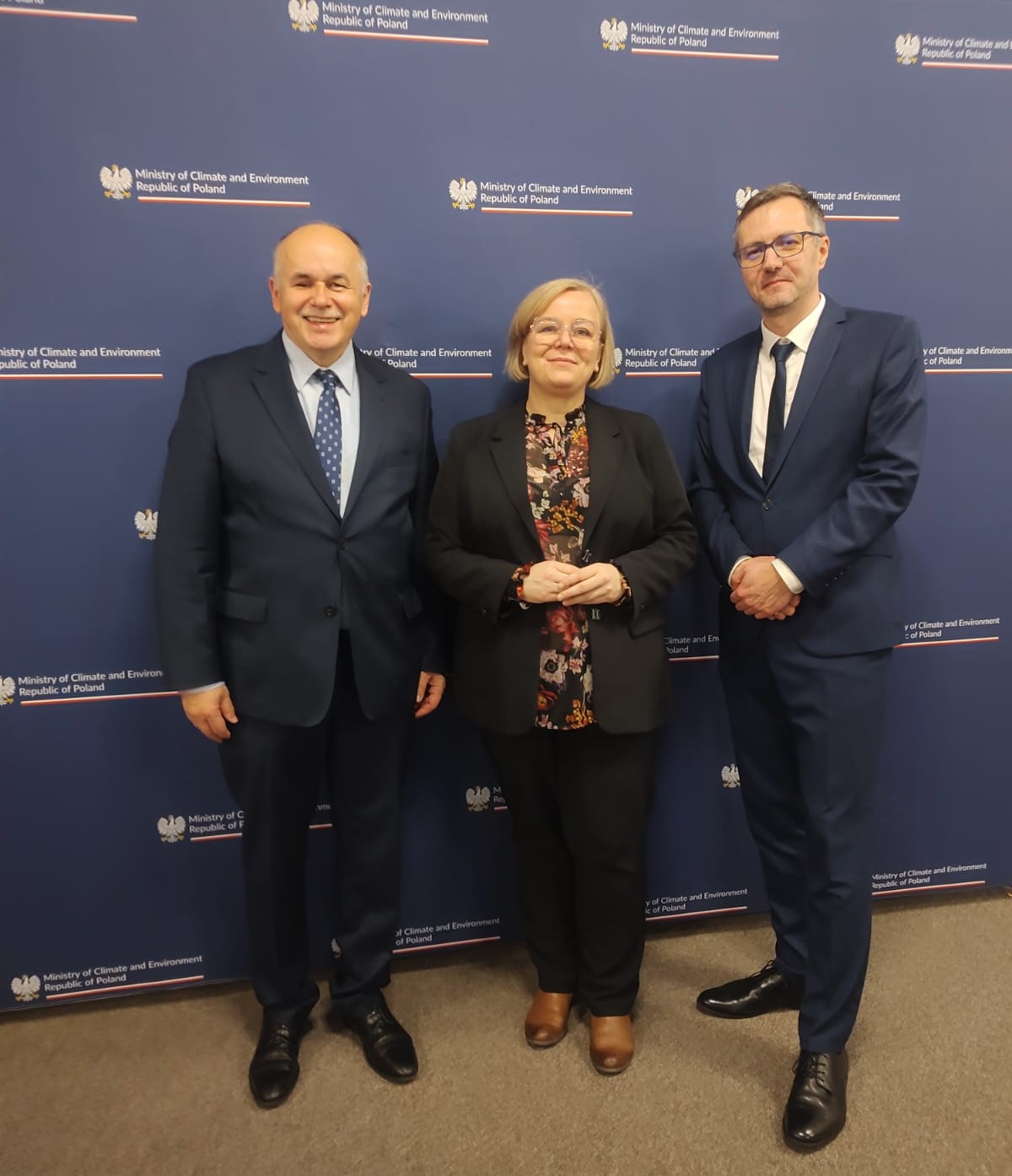 Trzy osoby: Tadeusz Gorewoda, Joanna Pauly, Kazimierz Poznański