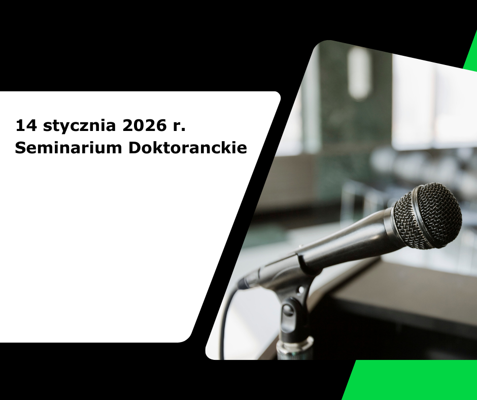 Na zdjęciu mikrofon i zaproszenie na seminarium doktoranckie