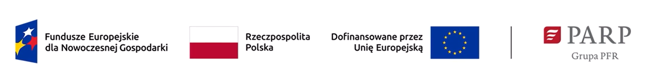 logotypy: flaga RP, Flaga UE, FENG, PARP