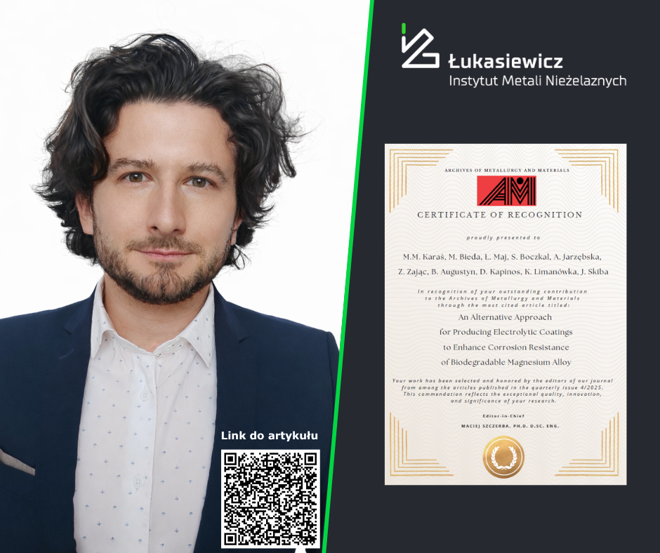 Qr kod do artykułu, zdjęcie autora głównego - Michała Karasiewicza