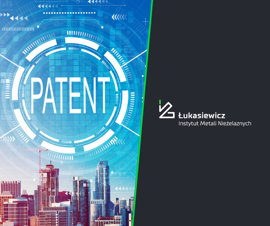 Obrazek z logo instytutu i napisem patent