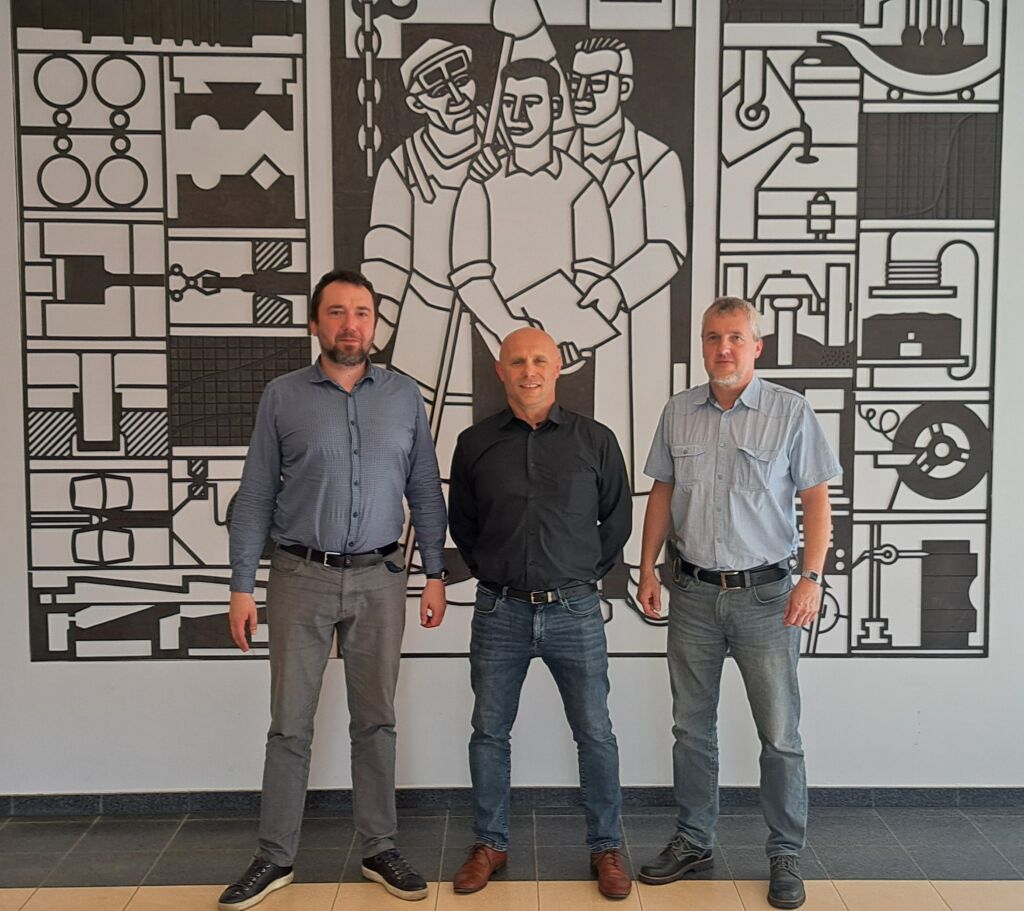 Przedstawiciele Łukasiewicz – IMN Oddział w Skawinie – Bartłomiej Płonka i Bogusław Augustyn z wizytę studyjną w TU Bergakademie Freiberg w Niemczech