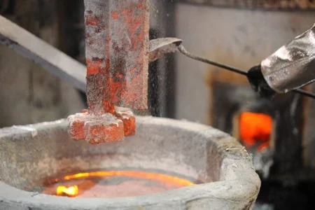 Zbliżenie na widok pieca